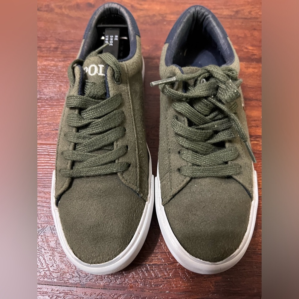 POLO RALPH LAUREN Big Boys Easten II Casual Sneakers from Finish Line Olive - Picture 4 of 8
